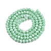 Electroplate Glass Beads Strands EGLA-A044-P4mm-A14-3