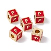 Rack Plating Brass Enamel Beads KK-B060-04G-03P-3