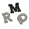 Alphabet Resin Rhinestone Patches DIY-TAC0005-45B-13