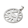 Non-Tarnish 201 Stainless Steel Pendants LS-STAS-D041-13P-2