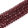 Transparent Glass Beads Strands GLAA-R135-2mm-18-1