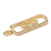 Brass with Cubic Zirconia Pendants KK-Q781-05G-3