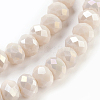 Electroplate Glass Beads Strands X-GLAA-K027-FR-B02-3