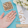 90Pcs 9 Styles Brass Slide On End Clasp Tubes KK-WR0001-37G-3