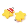 Christmas Theme Opaque Resin Pendants RESI-S08-05J-2