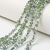 Electroplate Transparent Glass Beads Strands LS-EGLA-A034-T4mm-M06-1