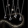 Alloy Mixed Letter Pendants PALLOY-PH0012-42-6
