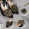 2Pcs Detachable Imitation Leather Shoe Buckle Clips AJEW-AR0005-03B-4