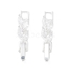 Brass Fold Over Clasps ZIRC-WH0009-02S-2