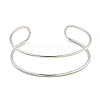 Non-Tarnish Hollowed 304 Stainless Steel Cuff Bangles for Women Men BJEW-P331-02P-2