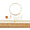 Persimmon Bumpy Earrings Bangle Necklace Making Kits DIY-YW0004-28-5