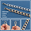   2Pcs 2 Colors Aluminum Curb Chain Bag Handles FIND-PH0005-15-6