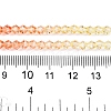 Gradient Color Baking Paint Glass Bead Strands X1-DGLA-A039-T4mm-A013-5