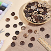 120Pcs Coconut Buttons COCO-CY0001-02-5