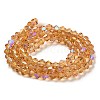 Transparent Electroplate Glass Beads Strands LS-EGLA-A039-T4mm-L18-2