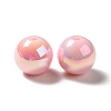 UV Plating Rainbow Iridescent Acrylic Beads PACR-D070-01D-2