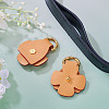 Flower Cowhide Suspension Clasps FIND-TAC0036-055G-01-5