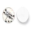Flatback Glass Cabochons GGLA-S034-25x18-007-2