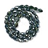 Transparent Electroplate Glass Beads Strands EGLA-N013-T6mm-B15-2