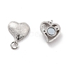 Rhodium Plated 925 Sterling Silver Magnetic Clasps STER-A001-03P-2
