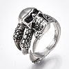 Alloy Cuff Finger Rings RJEW-T006-47-1