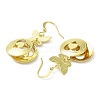 Rack Plating Brass Dnagle Earrings KK-C029-06G-2