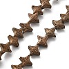 Electroplated Natural Lava Rock Beads Strands G-A251-C01-01C-2