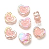 UV Plating Rainbow Iridescent Acrylic Enamel Beads OACR-G012-12C-1