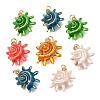 Brass Enamel Pendants KK-CBA57A9-04G-1