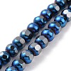 Electroplated Non-magnetic Synthetic Hematite Beads Strands G-G862-02E-1