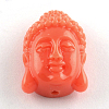 Dyed Buddha Head Synthetical Coral Beads X-CORA-R011-16-2