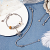 304 Stainless Steel European Round Snake Chains Bracelets MAK-UN0001-15P-3