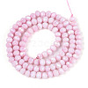 Anti-Tarnish Electroplate Rondelle Glass Beads Strands EGLA-T021-4mm-17-03-2