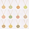 304 Stainless Steel Pendant Necklaces NJEW-SC0001-04G-6