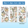 3 Sheets 3 Styles PVC Waterproof Decorative Stickers DIY-WH0404-019-3