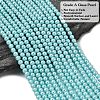 Eco-Friendly Dyed Glass Pearl Round Beads Strands HY-A002-4mm-RB104-2