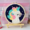 Unicorn Punch Embroidery Supplies Kit DIY-H155-05-1