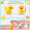   100Pcs 5 Colors Mini Resin Ducks DJEW-PH0001-19-2