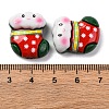 Colorful Christmas Theme Resin Cabochons RESI-R451-01J-3