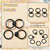 Ring Plastic Front Closure Bra Hook FIND-WH0291-30-6