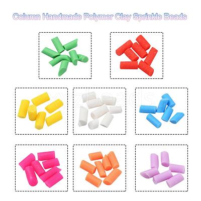 8000Pcs 8 Colors Handmade Polymer Clay Sprinkles CLAY-YW0001-13A-1
