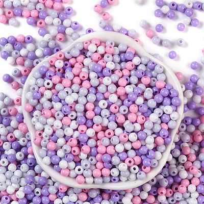 Opaque Acrylic Beads OACR-H118-07B-03-1