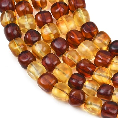Two Tone Natural Amber Beads Strands G-K426-A03-05-1