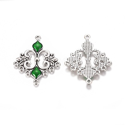 Alloy Enamel Chandelier Component Links ENAM-EA9734Y-3-1