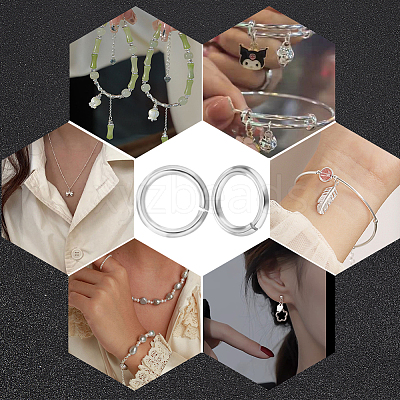 50Pcs 925 Sterling Silver Open Jump Rings STER-BBC0006-18B-1