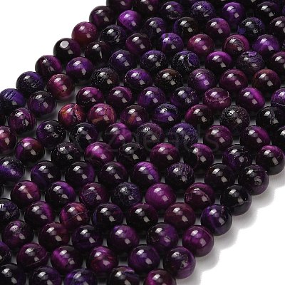 Natural Tiger Eye Beads Strands G-F591-18-10mm-01-1