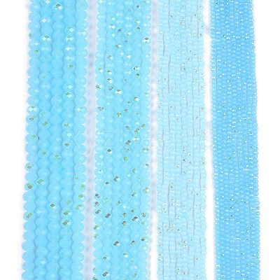 Electroplate Glass Beads Strands EGLA-A044-J8mm-L04-1
