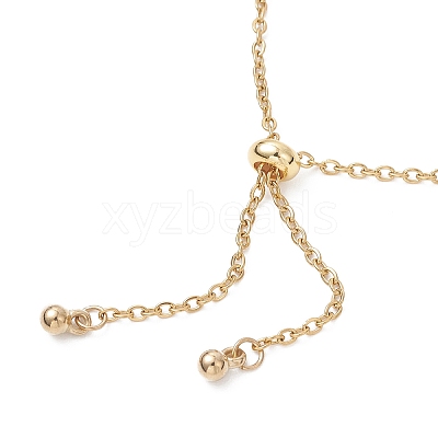Adjustable 304 Stainless Steel Cable Chain Slider Bracelets BJEW-JB13089-1