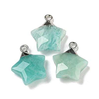 Natural Amazonite Pendants G-P540-01P-03-1
