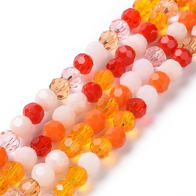 Glass Beads Strands X-GLAA-E036-09C-1